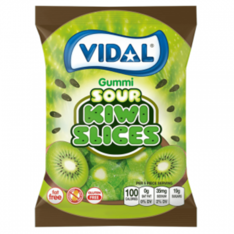 Vidal - Sour Kiwi Slices - 100g*