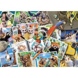 Ravensburger A Traveler's Animal Journey - 1000 pieces