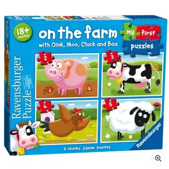 Ravensburger On the Farm - 2, 3, 4, 5 pieces