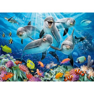 Ravensburger Dolphins in the Coral Reef - 500 pièces Ravensburger Dolphins in the Coral Reef - 500 pièces