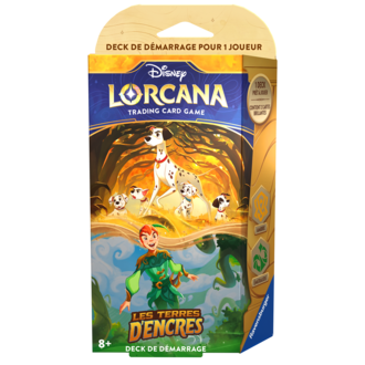Ravensburger Disney Lorcana - Les terres d'encres - Deck de démarrage - Ambre/Emerald (French)