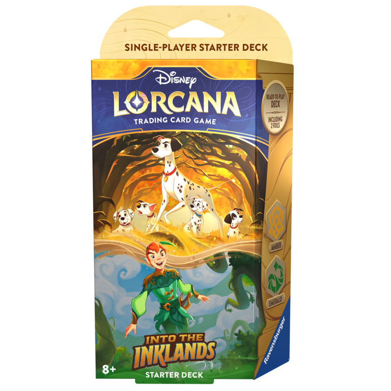 Ravensburger Disney Lorcana - Into the Inklands - Starter Deck - Amber/Emerald (Anglais)