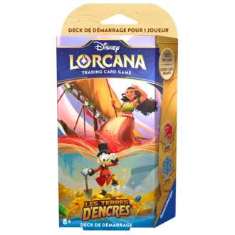 Ravensburger Disney Lorcana - Les terres d'encres - Deck de démarrage - Rubis/Saphir (Français)