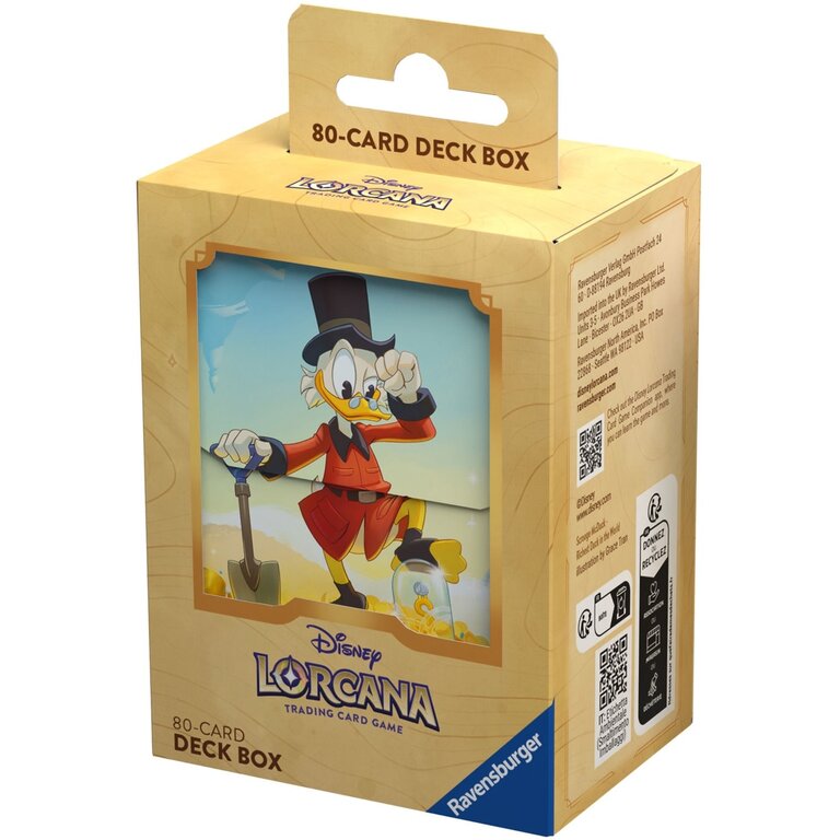 Ravensburger Disney Lorcana - Deck Box - Scrooge McDuck - 80ct.