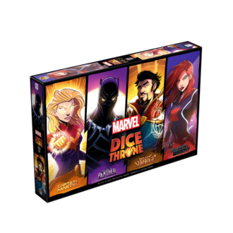 Dice Throne Marvel - Black Panther, Captain Marvel, Black Widow, Dr. Strange (Français)