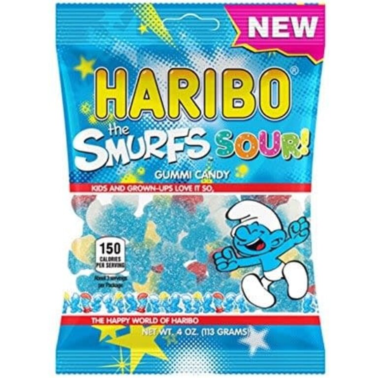 Haribo - The Smurfs Sour - 113g