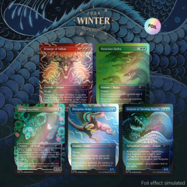 Magic the Gathering Secret Lair - The Beauty and the Beasts - Rainbow Foil*