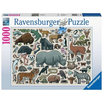 Ravensburger Animaux Sauvages - 1000 pièces