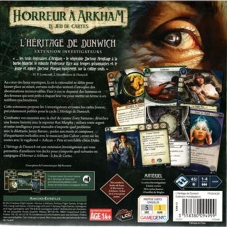 Arkham Horror - The Card Game - L'héritage de dunwich : Extension Campagne (Français)