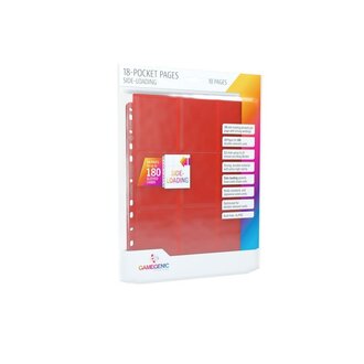 Gamegenic (Gamegenic) Sideloading 18-Pocket - 10 Pages - Red