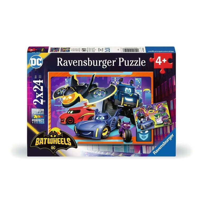 Ravensburger Batwheels - Prêt pour l'action - 2x24 pièces