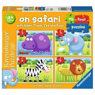 Ravensburger On Safari - 2, 3, 4, 5 pièces