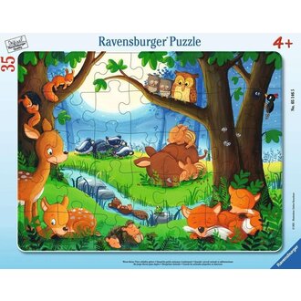 Ravensburger Quand les petits animaux s'endorment - 35 pièces