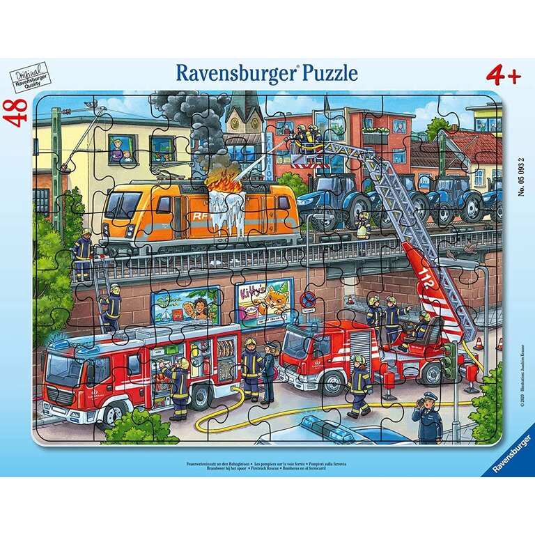 Ravensburger Les pompiers sur la voie ferrée - 48 pieces