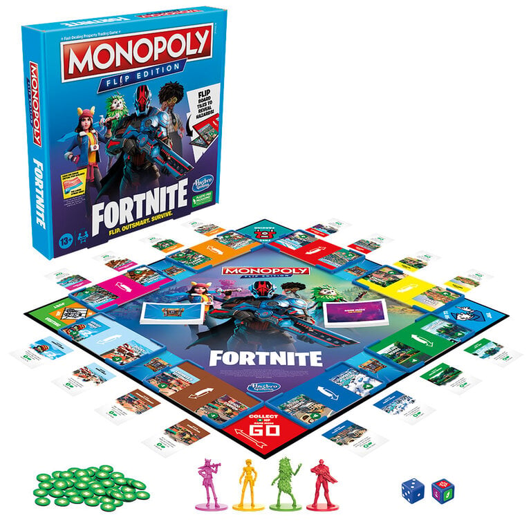 Monopoly - Flip Edition - Fortnite (Anglais)