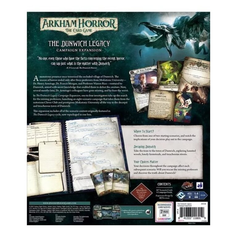 Arkham Horror - The Card Game - The Dunwich Legacy Campaign Expansion (Anglais)