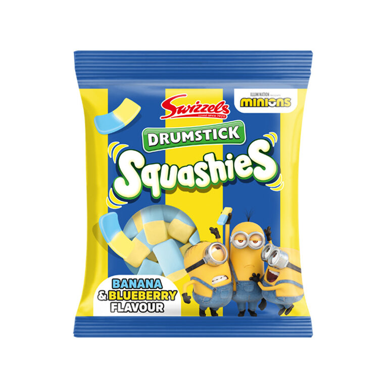 Squashies - Minions - Saveur banane et bleuet - 140g