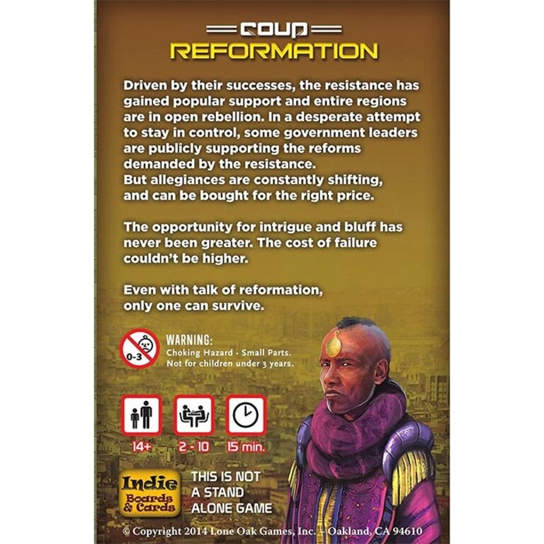 COUP Reformation - 2nd Edition (Anglais)
