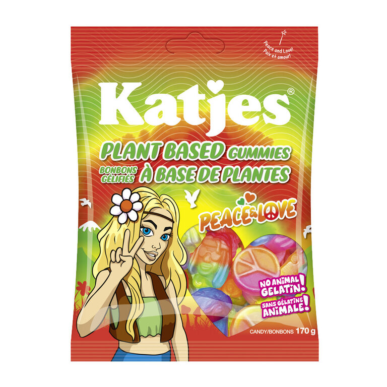 Katjes - Bonbons gélifiés vegan - Édition Peace and Love - 170g