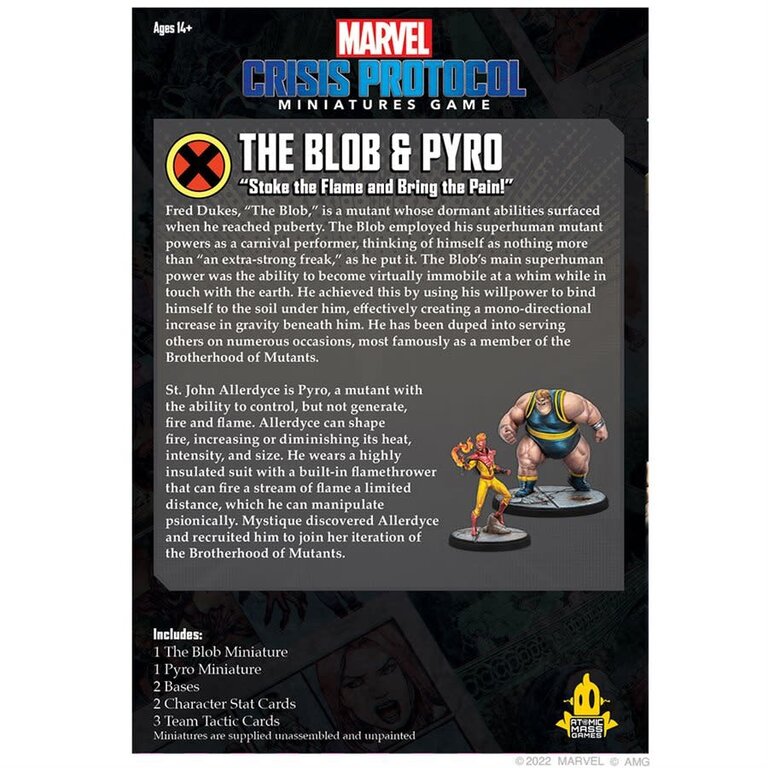 Marvel Crisis Protocol - The Blob and Pyro (Anglais)