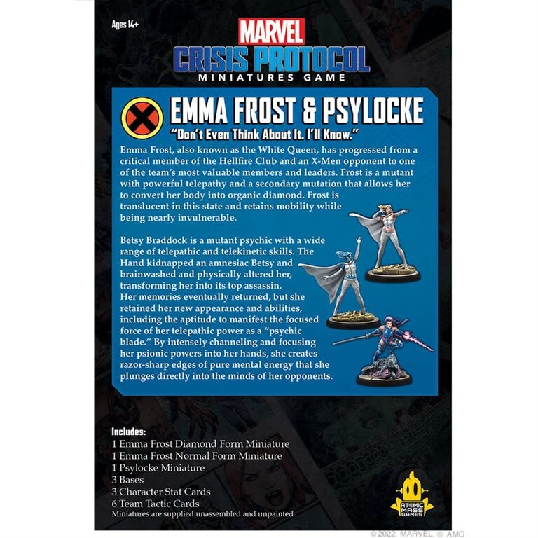 Marvel Crisis Protocol - Emma Frost and Psylock (Anglais)