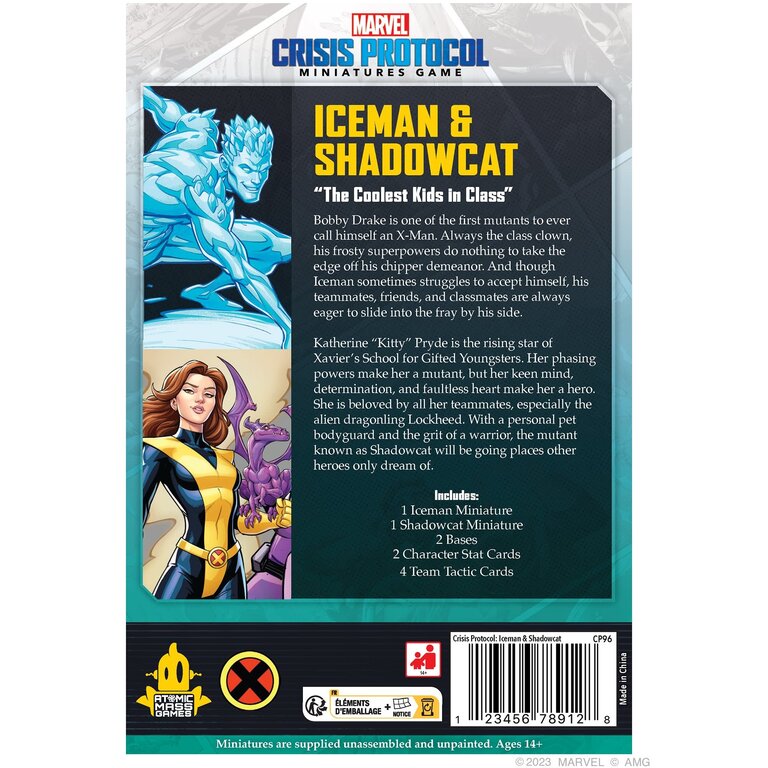 Marvel Crisis Protocol - Iceman and Shadowcat (Anglais)