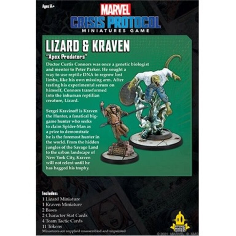 Marvel Crisis Protocol - Lizard and Kraven (English)