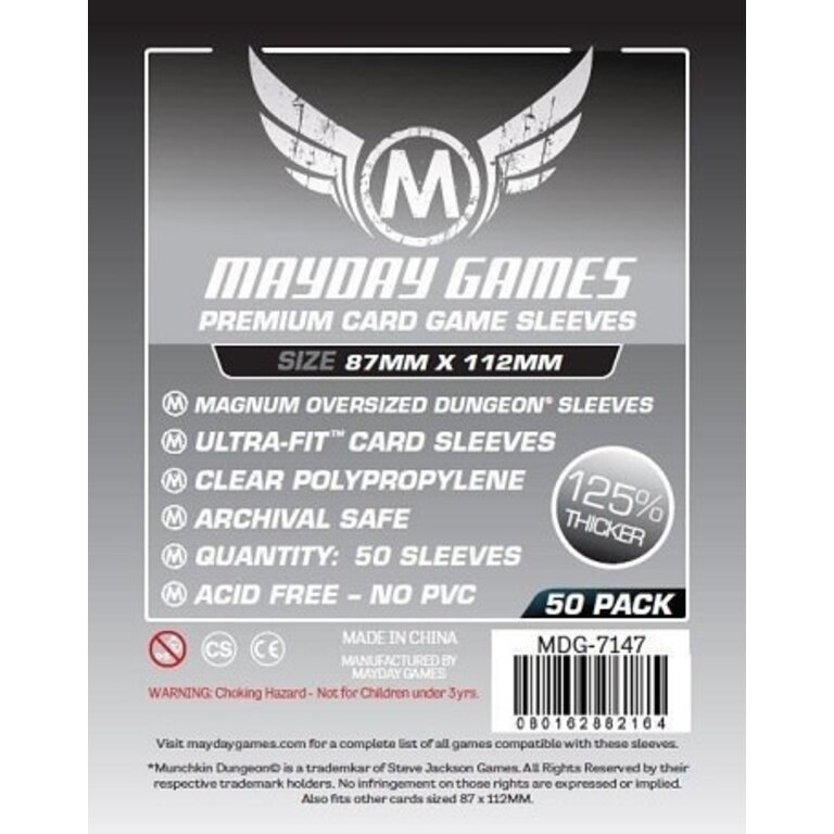 Mayday (Mayday) Magnum Oversized Dungeon Sleeves - 50 Unités - 87mm x 112mm*