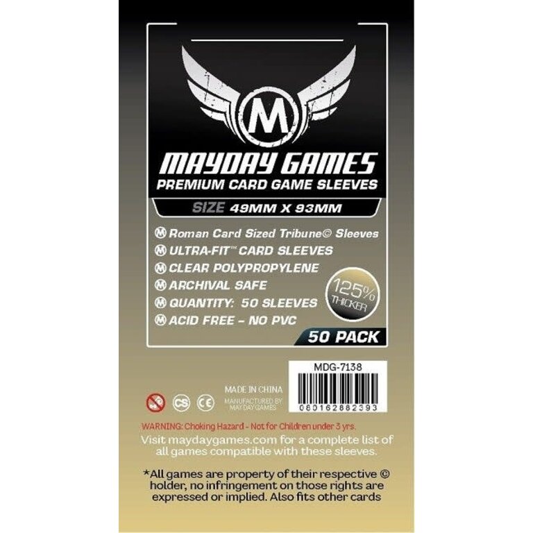 Mayday (Mayday) Premium Card Game Sleeves - 50 Unités - 49mm x 93mm*