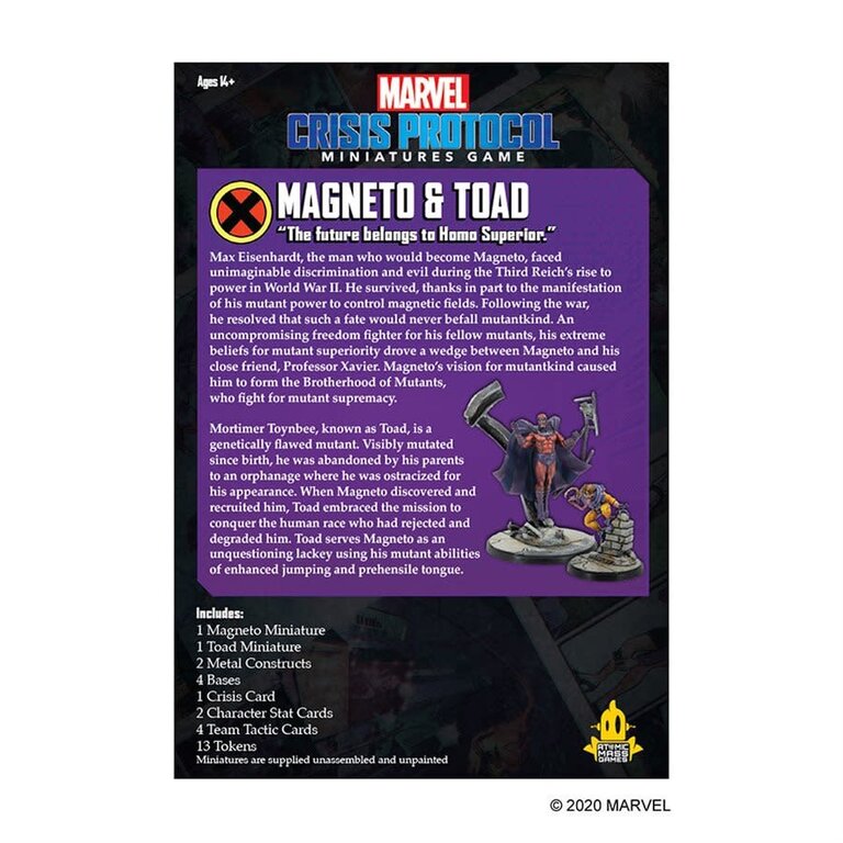 Marvel Crisis Protocol - Magneto and Toad (English)