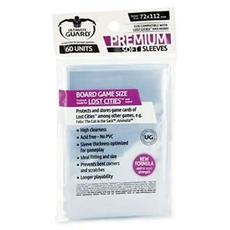 Ultimate Guard (UG) Premium Board Game - 60 Unités - 72mm x 112mm*