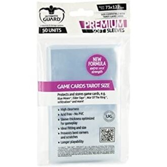 Ultimate Guard (UG) Premium Tarot Size - 50 Unités - 73mm x 122mm* Ultimate Guard (UG) Premium Tarot Size - 50 Unités - 73mm x 122mm*