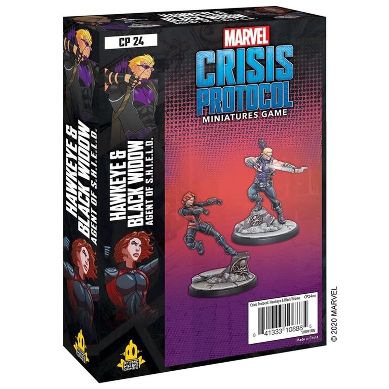 Marvel Crisis Protocol - Hawkeye and Black Widow (Anglais)