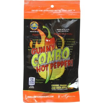 Gummy - Combo Hot Pepper - Orange, cerise et pomme surette - 78g