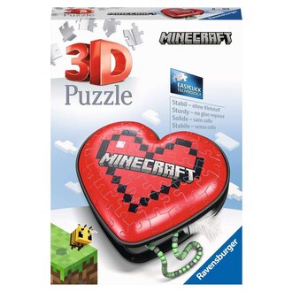Ravensburger Minecraft Heart - 54 pièces 3D Ravensburger Minecraft Heart - 54 pièces 3D