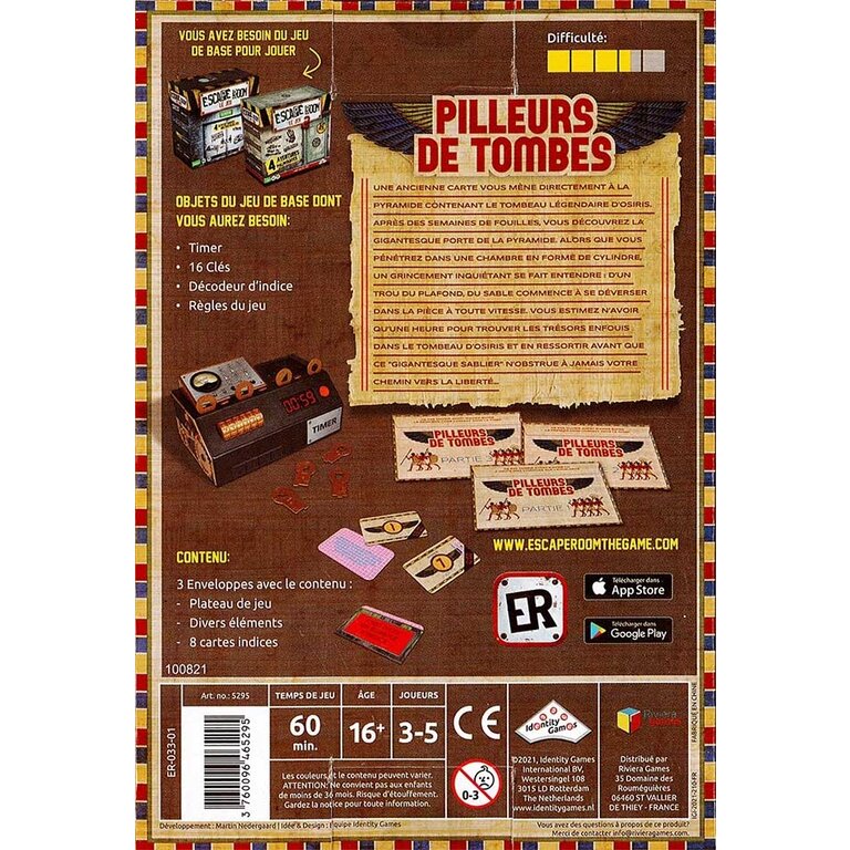 Escape room - Pilleurs de tombes (Francais)*