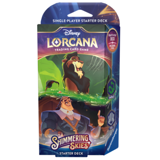 Ravensburger Disney Lorcana - Shimmering Skies - Starter Deck B - Emerald/Steel (English)
