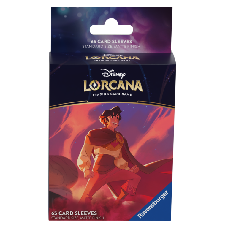 Ravensburger Disney Lorcana - Matte Sleeves B Set 5 - Standard Size - 65 unités - Aladdin*