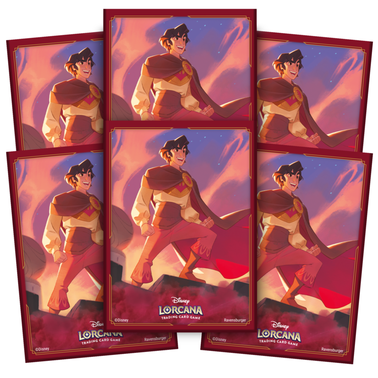 Ravensburger Disney Lorcana - Matte Sleeves B Set 5 - Standard Size - 65 unités - Aladdin*