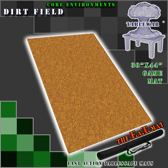 Galeforce Nine F.A.T. Mats - Core Environment Dirt Field 30"X44" Galeforce Nine F.A.T. Mats - Core Environment Dirt Field 30"X44"