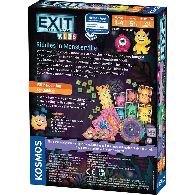 Exit Kids - Riddles in Monsterville (Anglais)