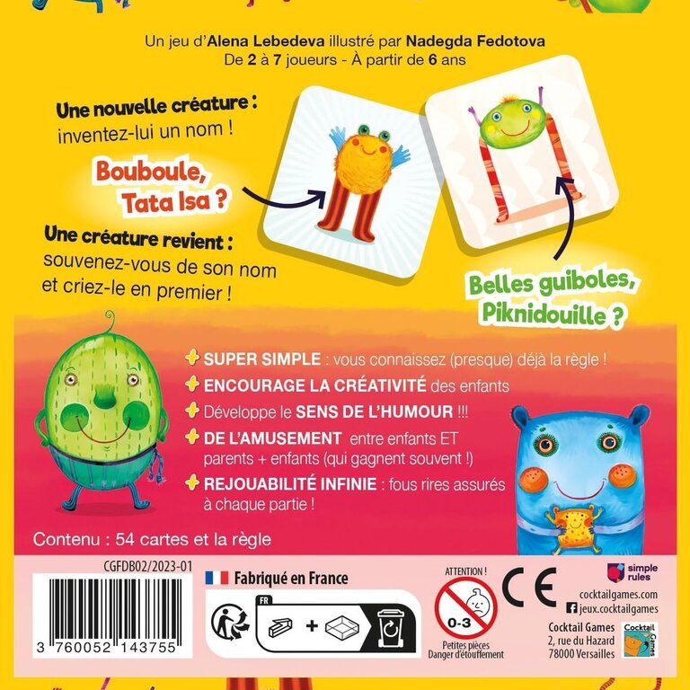Face de bouc (French)
