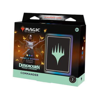 Magic the Gathering Duskmourn - House of Horror - Commander Deck - Miracle Worker (Anglais) Magic the Gathering Duskmourn - House of Horror - Commander Deck - Miracle Worker (Anglais)