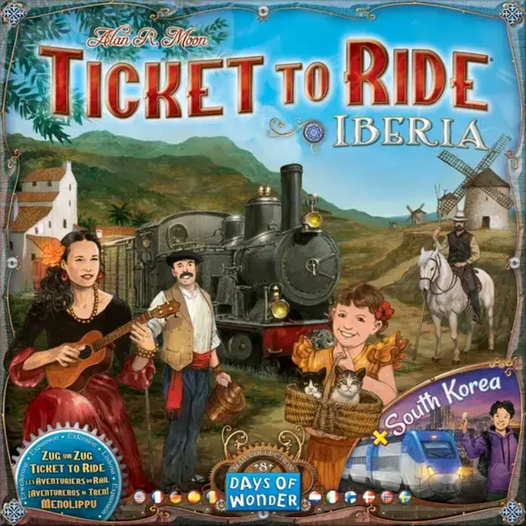 Ticket to Ride - Carte 8 - Iberia & South Korea (Multilingue)