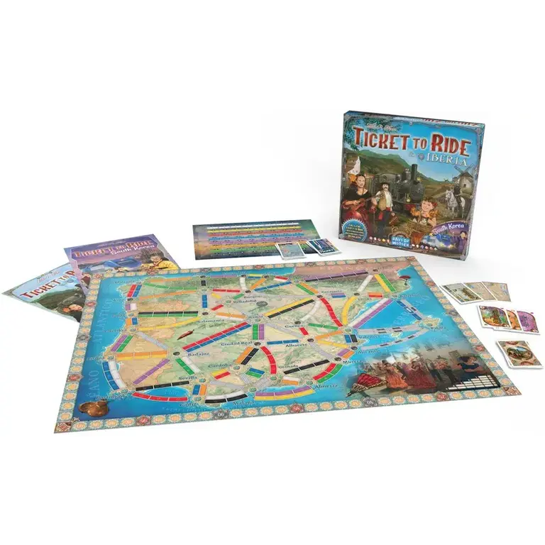 Ticket to Ride - Carte 8 - Iberia & South Korea (Multilingue)