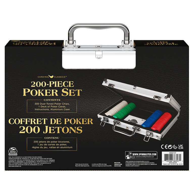 Coffret de Poker - 200 jetons (Multilingual)