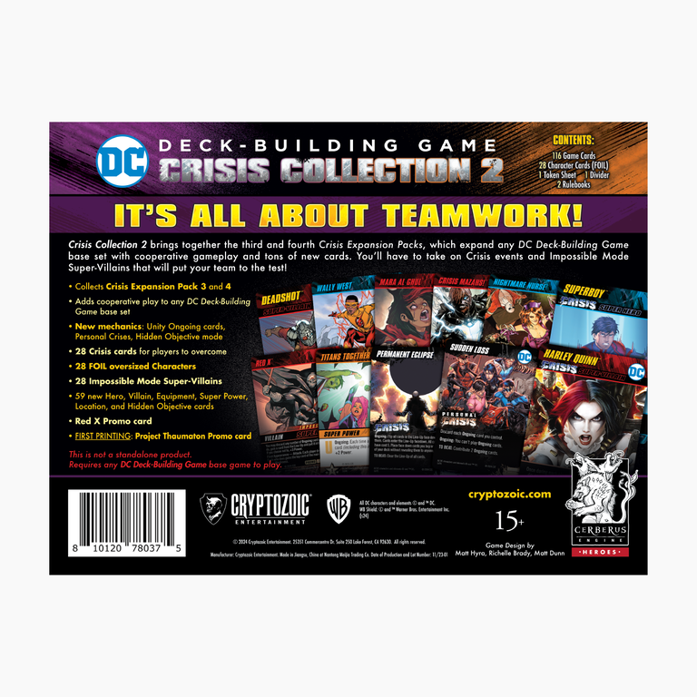 DC Comics - Deck Building Game - Crisis Collection 2 (Anglais)