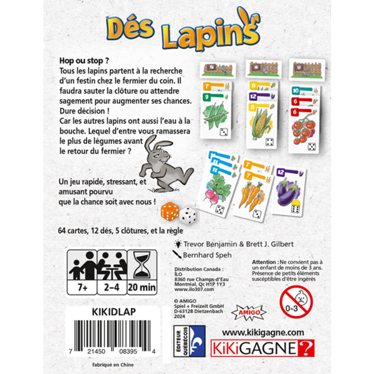 Dés lapins (Français)