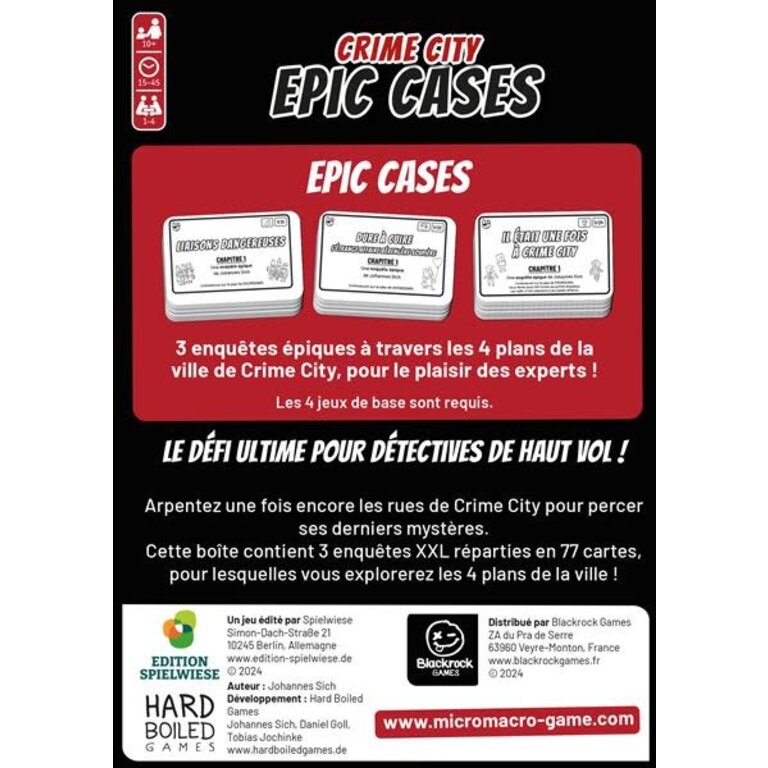 Micro Macro - Epic Cases (Français)