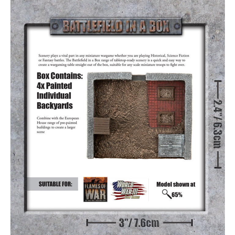 Galeforce Nine Battlefield in a Box - Backyards - 4 unités